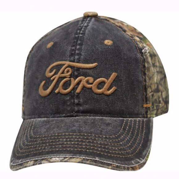 Ford Mossy Oak Camo Embroidered Cap Hat - NEW Fast Ship - Picture 1 of 4